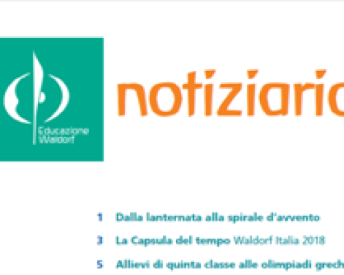 Notiziario Autunno 2018 n. 25 della Federazione delle Scuole Steiner-Waldorf